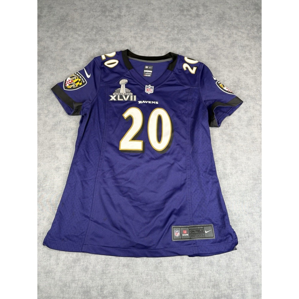 Ravens Ed Reed #20 Super Bowl XLVII Jersey Women's Medium Nike On Field